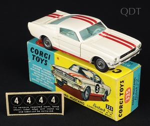 Corgi toys 325 ford mustang competition bb878