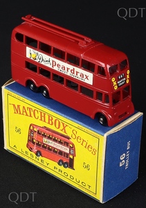 Matchbox series 56 trolleybus peardrax bb908