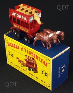 Matchbox models yesteryear y12 lipton's tea horse bus v315