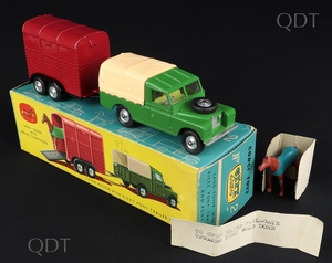 Corgi toys gift set 2 landrover rice's pony trailer cc69