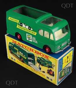 Matchbox models king size k5 racing car transporter cc75