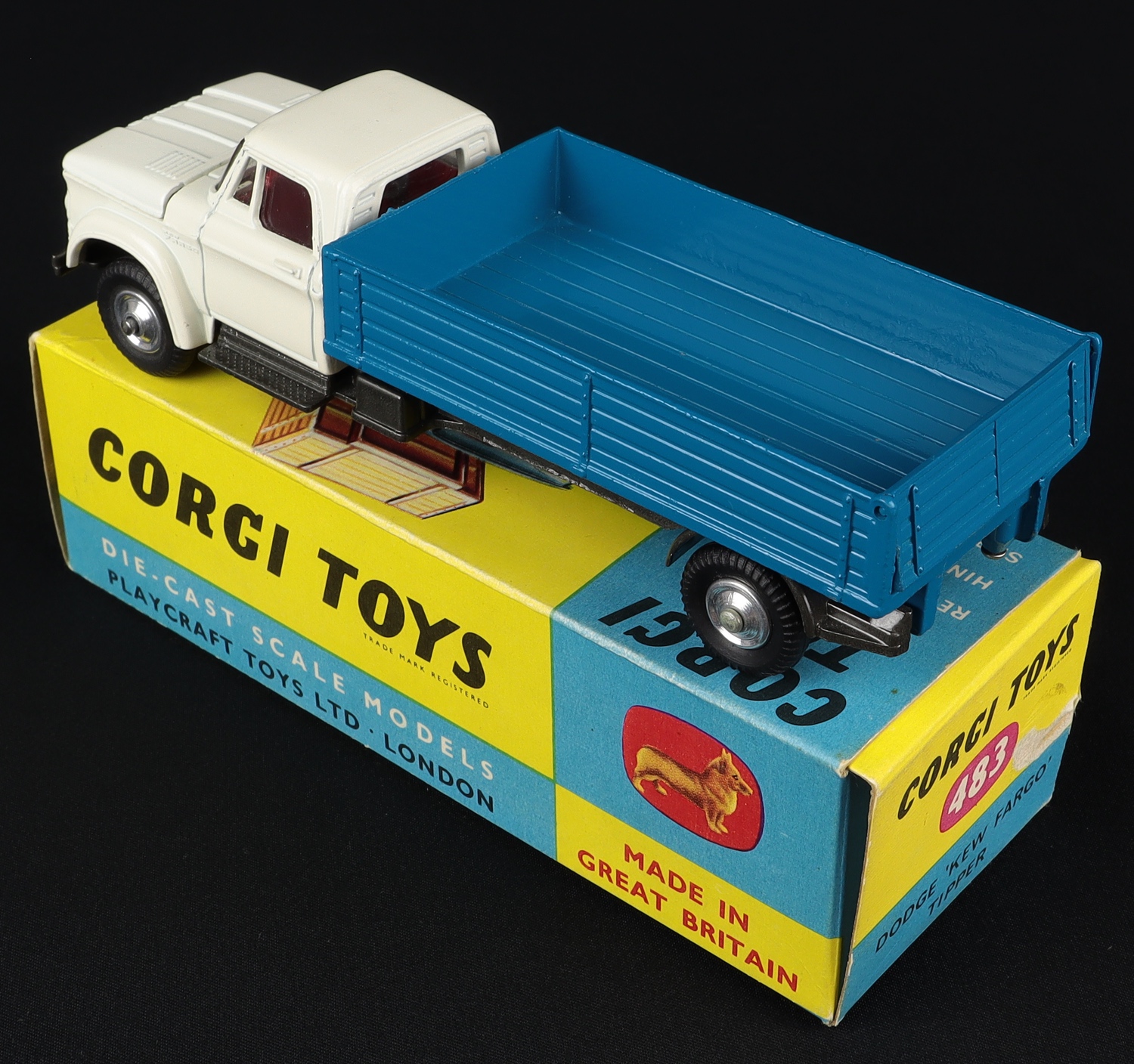 Corgi Toys 483 Dodge Kew Fargo Tipper - QDT