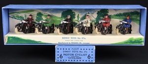 Dinky toys 37a motor cyclists pre war cc242