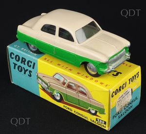 Corgi toys 200 consul saloon green cream cc260