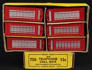 Dinky toys 12c 750 telephone call boxes cc287
