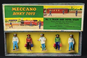 Meccano dinky toys 5 train hotel staff cc320