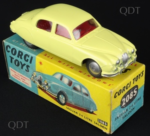 Corgi toys 208s jaguar 2.4 litre saloon cc400