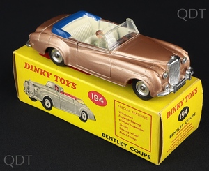 Dinky toys 194 bentley coupe cc502