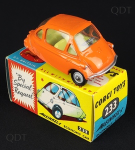 Corgi Toys  233 Heinkel Economy Car empty Reproduction Box 