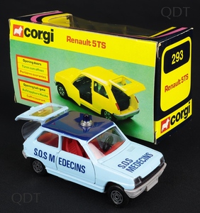 Corgi toys 293 renault sos medecins cc909 front