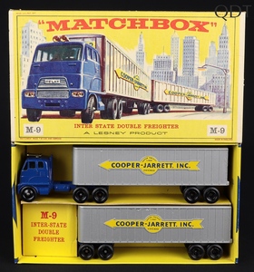 Matchbox models m9 interstate doube freighter cc941