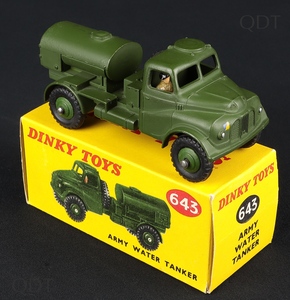 Dinky toys 643 army water tanker cc989 front