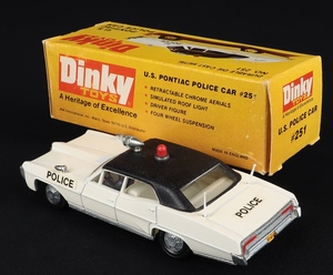 Dinky Toys 251 USA Pontiac Parisienne Police Car - QDT