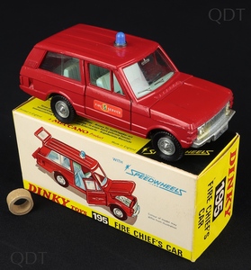 Dinky toys 195 fire chief's car dd90 front