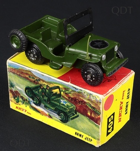 Nicky dinky 405 army jeep dd104 front