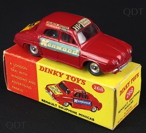 Dinky toys 268 renault dauphine minicab dd115 front