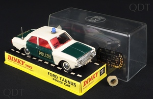 Dinky toys 261 ford taunus polizei dd124 front