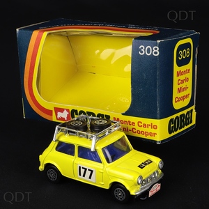 Corgi toys 308 monte carlo mini cooper blue dd192 front