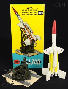 Corgi toys 1108 bloodhound guided missile launching ramp dd208 front