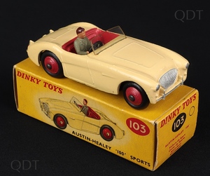 Dinky toys 103 austin healey dd262 front