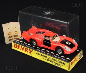 Dinky toys 210 alfa romeo dd266 front