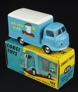Corgi toys 435 karrier bantam dairy produce van drive safely milk dd300 front