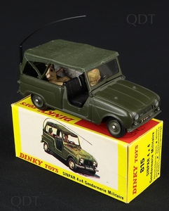 French dinky toys 815 sinpar 4 x 4 military police car dd342 front