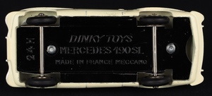 French dinky toys 24h mercedes 190sl dd372 base
