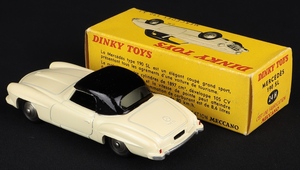 French dinky toys 24h mercedes 190sl dd372 back