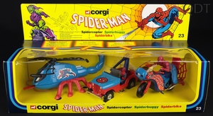 Corgi toys gift set 23 spiderman dd392 front
