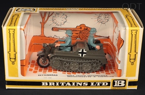 Britains models 9780 half track motorcycle dd395 front