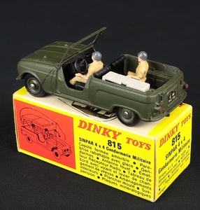 French dinky toys 815 sinpar 4 x 4 military police car dd408 back