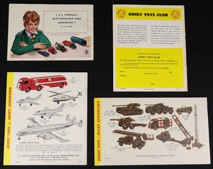 Dinky catalogues 1950's dd429 back