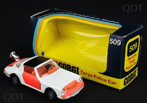 Corgi toys 509 targa police car rijkspolitie dd439 front