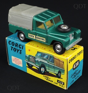 Corgi toys 438 landrover serck radiators dd453 front