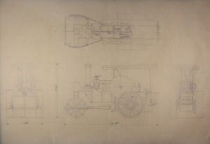 Corgi factory scale drawing allchin traction engine