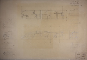 Corgi toys factory scale drawing 385 porsche 917