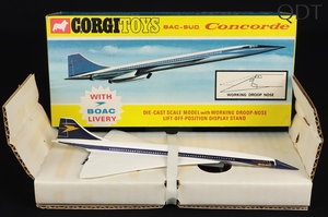 Corgi toys 650 boac concorde dd476 front