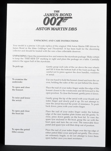 Danbury mint james bond 007 aston martin dd532 instructions