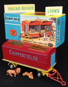 Corgi toys 1123 chipperfields circus cage dd525 front