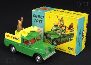 Corgi toys 472 public address vehicle vote dd527 front
