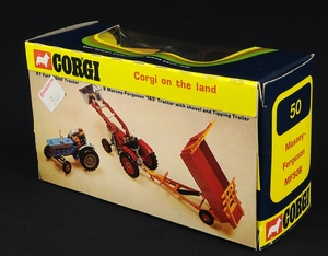Corgi toys massey ferguson tractor mf50b dd536 back