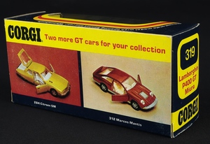 Corgi toys 319 gt miura dd540 box