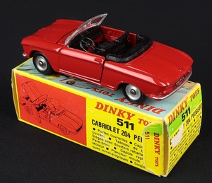French french dinky toys 511 peugoet cabriolet dd544 back