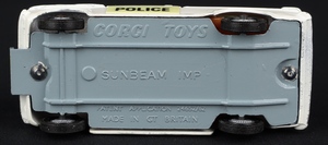 Corgi toys 506 police panda sunbeam imp dd549 base