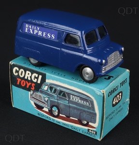 Corgi 403 bedford 12cwt van daily express  cc787 front