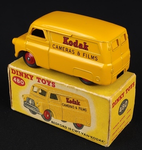 Dinky toys 480 bedford 10 cwt van kodak cc799 back