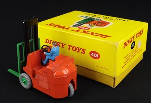 Dinky toys 401 coventry climax fork lift truck cc813 back