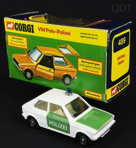 Corgi toys 489 vw polo polizei dd577 front