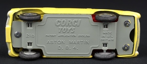 Corgi toys 218 aston martin db4 dd654 base